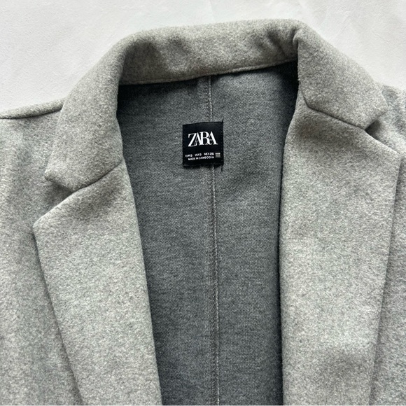 Zara Women Lapel Collar Coat - Picture 3 of 5
